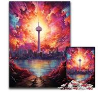 Puzzle di paesaggi famosi in tutto il mondo da 1000 pezzi per adulti. Puzzle di carta per adulti. Gioco rompicapo interattivo per famiglie. Adatto a bambini di età superiore a 1000 pezzi (38x26 cm).