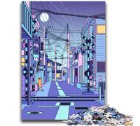 Puzzle di paesaggi urbani notturni giapponesi da 2000 pezzi per adolescenti, perfetti per le serate di gioco, giocattolo colorato per la casa, regalo da 2000 pezzi (70x100cm)