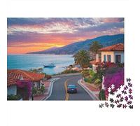 Puzzle di paesaggi, viaggi, città, molto divertente e stimolante, puzzle per la decorazione della casa, 1000 pezzi (75x50 cm)