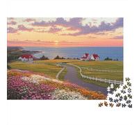 Puzzle di paesaggi, viaggi e città, estremamente impegnativi, adatti a tutte le età e a tutti i sessi, rafforzano i legami, fanno passare il tempo, 300 pezzi (40x28 cm)