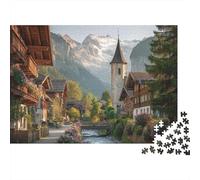 Puzzle di paesaggi, viaggi e città, estremamente impegnativi, perfetti per passare il tempo, rafforzano i legami, adatti a tutte le età, 500 pezzi (52x38 cm)