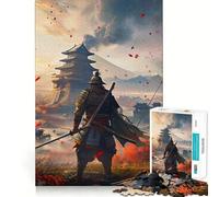 Puzzle di paesaggio giapponese Samurai, difficile da realizzare, per adulti, 1000 pezzi, stimola la memoria, favorisce la calma, taglio liscio, classico regalo (38x52cm)