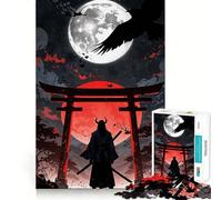 Puzzle di paesaggio giapponese samurai, difficile, per adulti, 1000 pezzi, gioco di logica fine, divertente e rilassante, bordi precisi, regalo pensato (50x75cm)