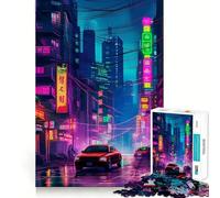 Puzzle di paesaggio notturno della città per adolescenti, 1000 pezzi, gioco per allenare la mente, rilassante, da assemblare, una piacevole sorpresa (38x52cm)