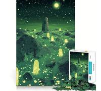 Puzzle di paesaggio notturno fantastico per ragazzi, 1000 pezzi, stimola la memoria, gioco al chiuso, assemblaggio di immagini, regalo per le vacanze (50x75cm)