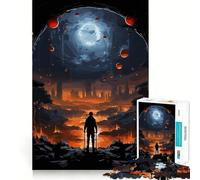 Puzzle di paesaggio post-apocalittico da 1000 pezzi per adulti, gioco cognitivo, divertente da assemblare, pezzo da collezione (50x75cm)