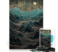 Puzzle di paesaggio surreale e mitologico da 1000 pezzi per adulti, gioco stimolante per la mente, per momenti di relax, opera d'arte da collezione 38x26cm
