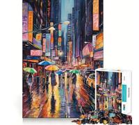 Puzzle di paesaggio urbano da 1000 pezzi, gioco per lo sviluppo della mente, rilassante, taglio di precisione, pezzo da collezione (38x26cm)