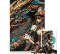Puzzle di paesaggio vittoriano da 1000 pezzi,divertente per allenare la mente,con componenti robusti e ben definiti,ideale per un piacevole svago in casa (38x26cm)