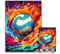 Puzzle di pallavolo colorati 1000 pezzi per adulti Puzzle di cartone Regalo perfetto per l'arredamento della casa e il divertimento delle vacanze 26X38CM/10,23x14,96 pollici