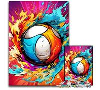 Puzzle di pallavolo colorati 1000 pezzi per adulti Puzzle di cartone Regalo perfetto per l'arredamento della casa e il divertimento delle vacanze 26X38CM/10,23x14,96 pollici