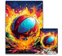 Puzzle di pallavolo colorati per adulti, 1000 pezzi, puzzle in legno, rompicapo impegnativo per adolescenti, divertente serata di giochi in famiglia, 50x75CM/19,68x29,52 pollici