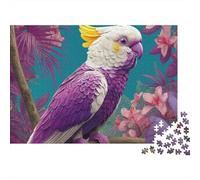 Puzzle di pappagalli colorati, giochi educativi per adulti e bambini. Regalo perfetto per amici e familiari, 500 pezzi (52x38 cm).