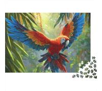 Puzzle di pappagalli colorati, giochi educativi per ragazzi e ragazze, giochi di puzzle educativi adatti all'intrattenimento in famiglia, molto interessanti, 500 pezzi (52x38 cm)