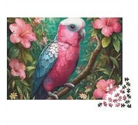 Puzzle di pappagalli colorati, giochi stimolanti per famiglie, adatti per la decorazione della casa, molto difficili, 500 pezzi (52x38 cm)