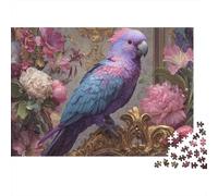 Puzzle di pappagalli colorati, gioco di puzzle molto divertente e stimolante, puzzle per la decorazione della casa, 500 pezzi (52x38 cm)