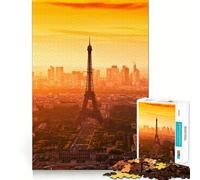 Puzzle di Parigi da 1000 pezzi per adolescenti, gioco stimolante e divertente, con dettagli nitidi e opere d'arte da collezione (38x52cm)