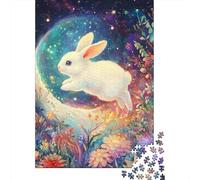 Puzzle di Pasqua a forma di coniglietto, 1000 pezzi, per adulti e adolescenti dai 12 anni in su, regali per la vigilia di Natale, 1000 pezzi (38x26 cm)