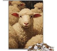 Puzzle di pecore per adolescenti da 1000 pezzi, giochi rilassanti, ideale come regalo per tutta la famiglia (50x75cm)