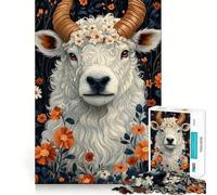 Puzzle di pecore per ragazzi, 1000 pezzi, rompicapo rilassante, divertente, artistico, da assemblare, un regalo adorabile 38x26cm