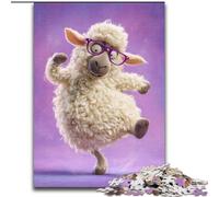 Puzzle di pecorelle felici per adulti e adolescenti, regalo di compleanno per trascorrere il tempo in casa, regali, arte murale per 14+ anni (50x75cm)