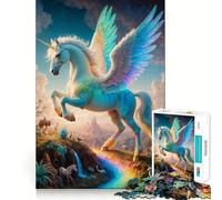 Puzzle di Pegaso dalla mitologia mistica, 1000 pezzi, per adolescenti, per rafforzare la memoria, ideale per il tempo libero a casa, con bordi netti, un regalo prezioso (38x26cm)