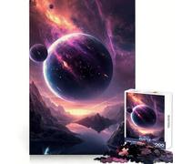 Puzzle di pianeti nello spazio esterno, 1000 pezzi, per adulti, gioco di concentrazione e svago, ideale per la casa, con bordi netti, regalo perfetto per Babbo Natale (38x52cm)