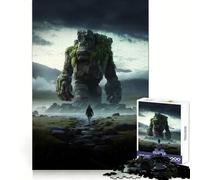 Puzzle di pietra Golem da 1000 pezzi per adolescenti, gioco di logica, antistress, taglio preciso, regalo artistico 38x26cm