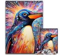 Puzzle di pinguino per adulti, 1000 pezzi, puzzle di cartone, rompicapo impegnativo per adolescenti, divertente serata di giochi in famiglia, 26X38CM/10,23x14,96 pollici.