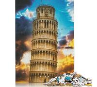 Puzzle di Pisa per famiglie, puzzle rettangolare in carta per bambini o bambine, regali di Natale per la festa dei bambini, 1000 pezzi (38x26 cm)
