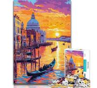 Puzzle di pittura a olio di Venezia per adolescenti, 1000 pezzi, gioco per famiglie, antistress, sfida difficile, collezione di artisti, belle arti (50x75cm)