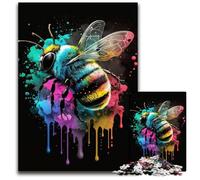 Puzzle di pittura ad api per adulti, puzzle in cartone da 1000 pezzi per adulti e adolescenti, serata di giochi in famiglia, idea regalo stimolante per il cervello 26X38CM/10,23x14,96 pollici