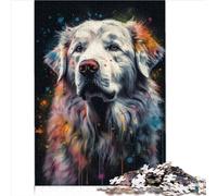 Puzzle di pittura dei Grandi Pirenei Puzzle da 1000 pezzi in cartone riciclato Adatto a bambini dai 12 anni in su Puzzle rompicapo per adulti 1000 pezzi （26x38 cm）