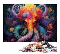 Puzzle di Polipo Colorato per Adulti e Bambini Puzzle da 1000 pezzi per adulti e bambini Puzzle in cartone Puzzle sostenibile per adulti | Giochi impegnativi（26x38 cm）