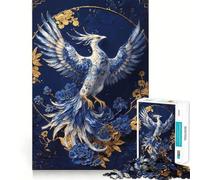 Puzzle di porcellana "Fenice Rinata" da 1000 pezzi per adolescenti, stimola la memoria, rilassa e crea un'atmosfera magica (38x52cm) Regalo creativo