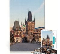 Puzzle di Praga per ragazzi, 1000 pezzi, gioco cognitivo, hobby tranquillo, bordo premium, regalo di Natale 50x75cm