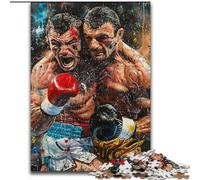 Puzzle di pugili per adulti e adolescenti, per età pari o superiore a 14 anni, gioco di Natale antistress, regalo per donne (26x38cm)