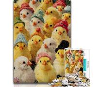 Puzzle di pulcini da 1000 pezzi per adolescenti, aiuta il cervello a esercitare giocattoli avvincenti per coltivare la pazienza e l'interazione genitore-figlio (38x26cm)
