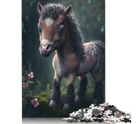 Puzzle di Puledro, Gioco Fai da Te Premium in Cartone, per Donne, Uomini, Bambini, Regali per la Festa della Mamma, 1000 Pezzi (75x50cm)