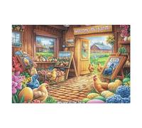 Puzzle Di Qualità Cabin Interior Reading Book Wild Nature Rural Cozy 1000 Pezzi Per Adulti Divertente Creativo E Coinvolgente Perfetto Per Svago E Relax 1000 PCS（75x50cm）