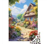 Puzzle Di Qualità Superiore Da 1000 Pezzi in Legno, Tema Casetta del villaggio montano, Esperienza Di Gioco Coinvolgente Per Tutte Le Età, Con Pezzi Resistenti E Durevoli