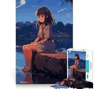 Puzzle di ragazze anime carine per adulti,1000 pezzi,gioco di memoria per allenare la mente,taglio preciso,finitura di alta qualità,modo coinvolgente per passare il tempo libero (38x26cm)