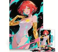 Puzzle di ragazze anime da 1000 pezzi,divertente,con taglio laser per un incastro perfetto e ideale come attività di gruppo per i propri cari (38x26cm)