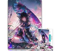 Puzzle di ragazze anime giapponesi per adulti e adolescenti, 1000 pezzi, aiuta il cervello a esercitare i giocattoli avvincenti per coltivare la pazienza, un'opera d'arte (50x75cm)