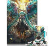 Puzzle di ragazze anime giapponesi per adulti e adolescenti, aiuta il cervello a esercitare i giocattoli avvincenti per coltivare la pazienza e l'interazione genitore-figlio (50x75cm)