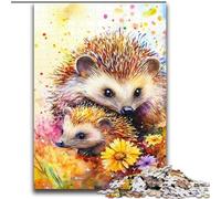 Puzzle di ricci acquerellati per adolescenti da 2000 pezzi, giocattoli da gioco stimolanti Ogni pezzo è unico Gioco stimolante e divertente per tutta la famiglia (70x100cm)