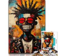 Puzzle di robot graffiti per adulti 1000 pezzi, aiuta il cervello ad allenare i giocattoli avvincenti per coltivare la pazienza, un'opera d'arte (38x26cm)