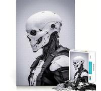 Puzzle di robot scheletro per ragazzi, 1000 pezzi, gioco di logica, divertimento al chiuso, bordi precisi, pezzo da collezione 38x26cm