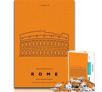 Puzzle di Roma, Italia per adolescenti, aiuta il cervello ad allenare i giocattoli avvincenti per coltivare la pazienza Un'opera d'arte 50x75cm