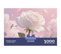 Puzzle di Rose, Puzzle per Adulti e Bambini, 1000 Pezzi, Ottimi Regali, Giocattolo di Sfida, Decorazione per la Casa, Adatto a Adulti e Bambini di Età Superiore ai 14 Anni, 52x38cm/1000pezzi